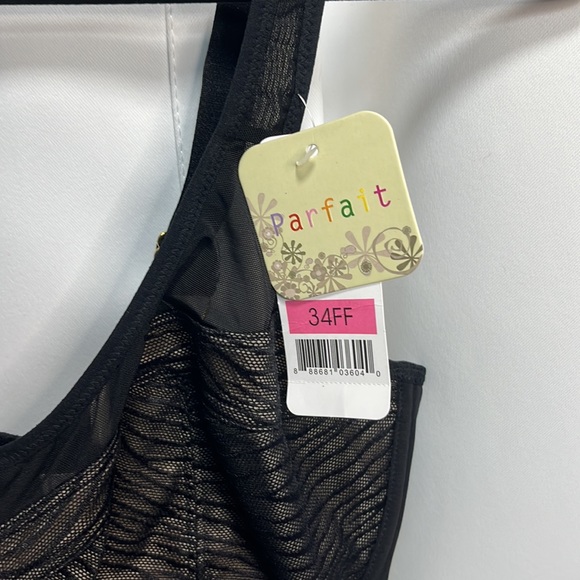 Parfait Underwire Black and Nude Bra 34FF - Picture 3 of 7